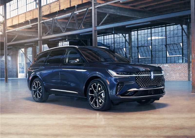 A 2024 Lincoln Nautilus® SUV is parked in an industrial space. | Varsity Lincoln in Novi MI